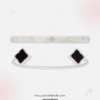 2 Pack Black & Silver Bangle Set – Bold Duo
