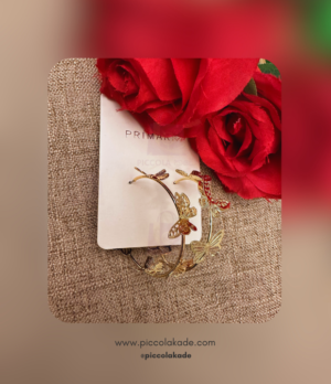 Butterfly Hoop Earrings Gold – Flutter Shine