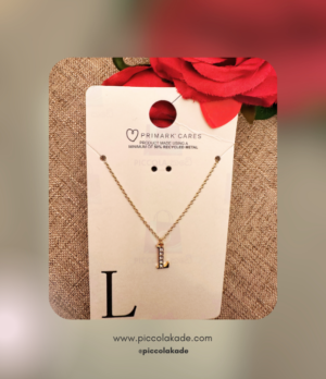 Chain with Letter Pendant Gold – Personal Touch