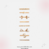 8 Pack Gold Ring Set – Golden Stacks