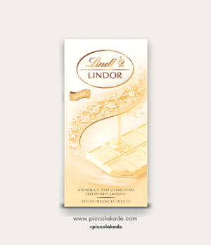 Lindt - Lindor - White Chocolate Bar (100g)