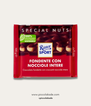 Ritter Sport- Dark Chocolate with whole Hazelnuts (100g)